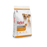 غذای خشک رفلکس مدل سگ های بالغ نژاد کوچک باطعم بره و برنج وزن 15 کیلو گرم